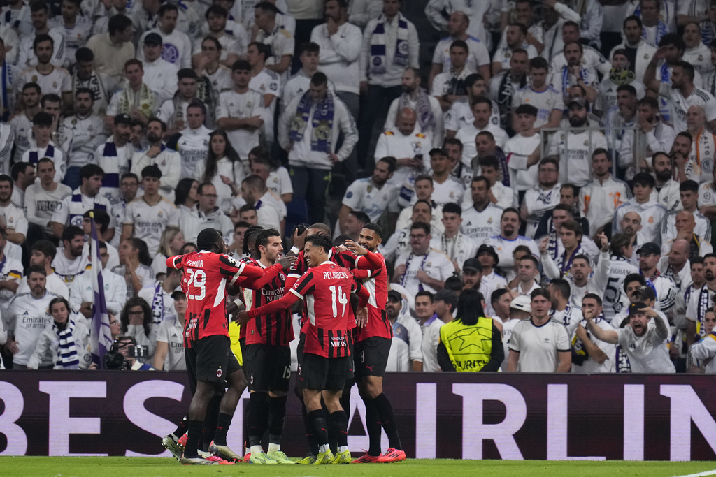 Pesta AC Milan di Markas Real Madrid