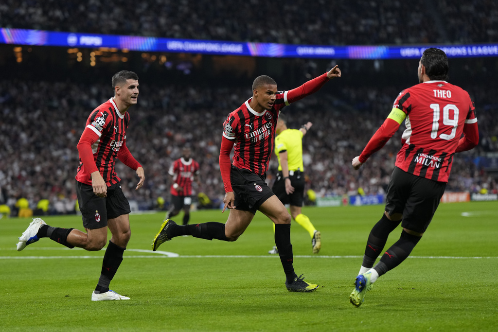 Pesta AC Milan di Markas Real Madrid
