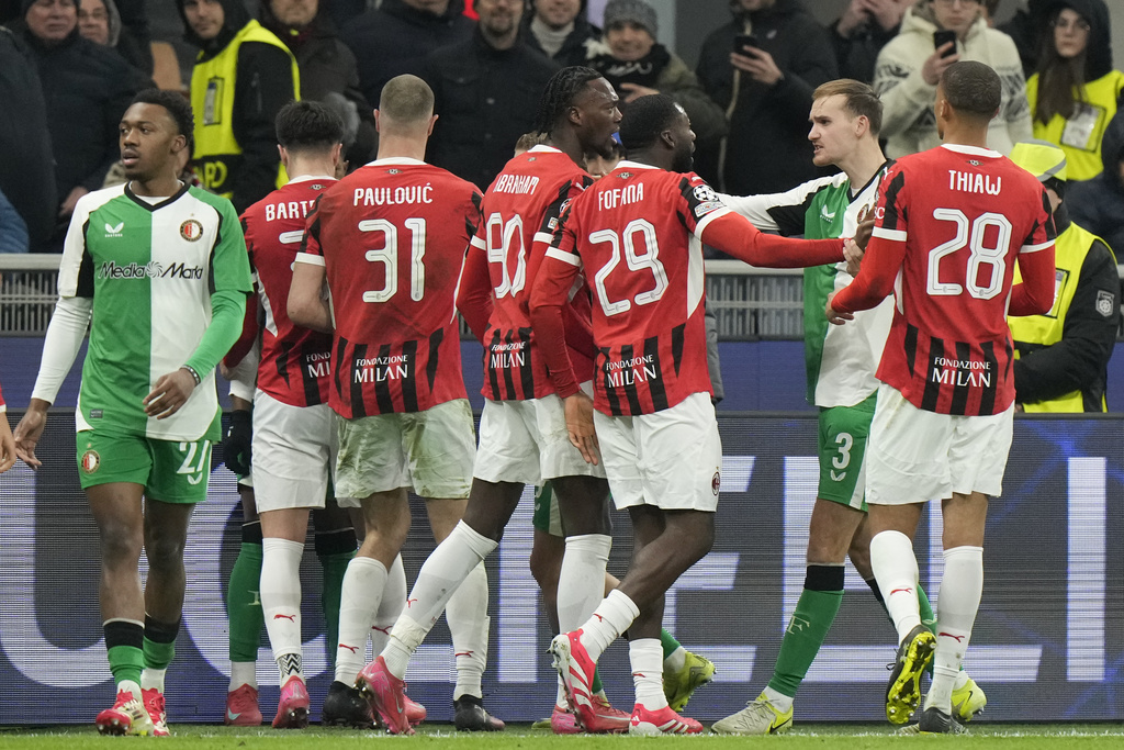 Euforia Feyenoord, Tangis Milan di San Siro