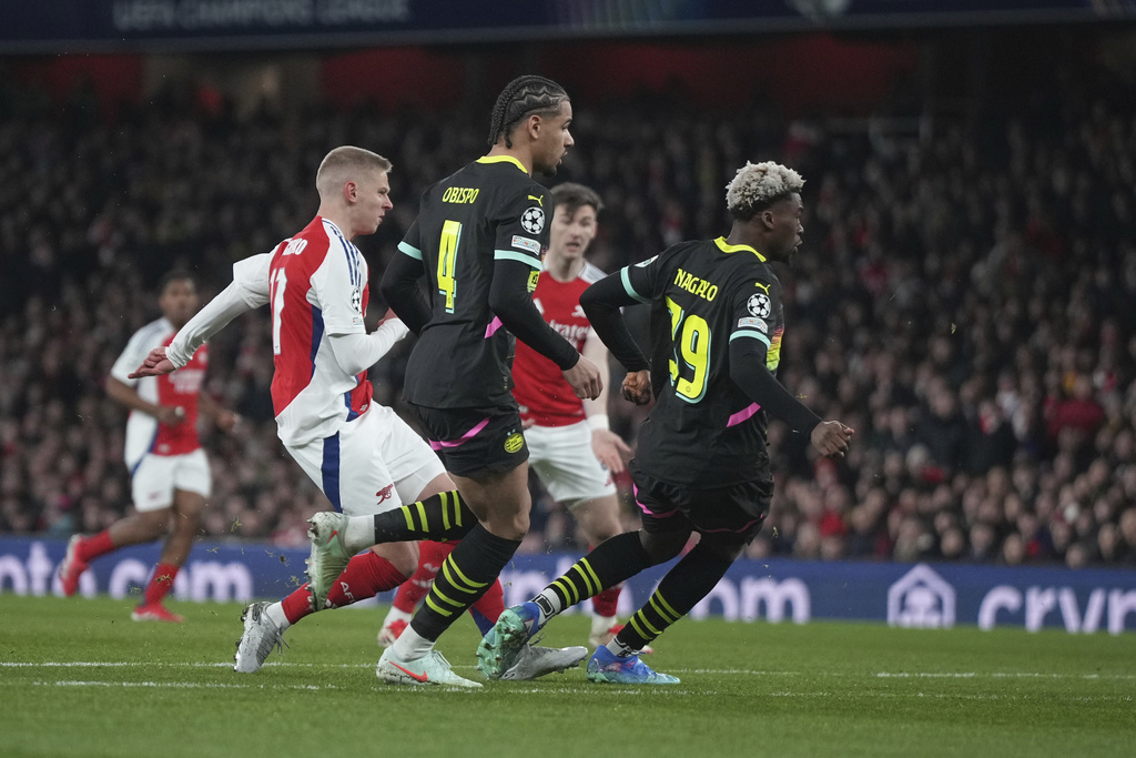 Arsenal Singkirkan PSV dan Tembus 8 Besar Liga Champions