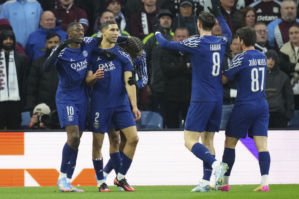 PSG Akhiri Perlawanan Sengit Villa, Tembus Semifinal UCL
