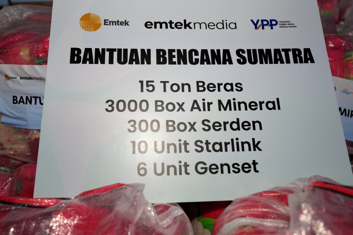 Emtek Group Salurkan Donasi Pemirsa untuk Korban Bencana Banjir Sumatera