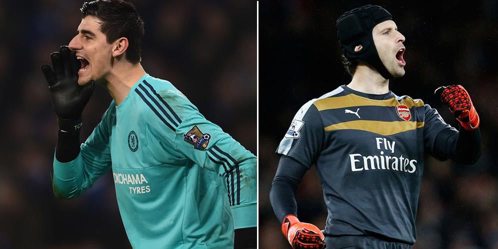 Melihat Perbandingan Performa Cech dan Courtois Jelang Derby London