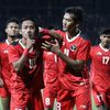 Aksi Pemain Lapis Kedua Timnas Indonesia U-22 saat Melawan Kamboja