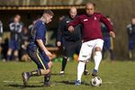 Aksi Roberto Carlos main Tarkam Bersama Bull In The Barne United di Sunday League