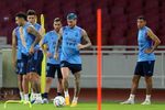 Melihat dari Dekat Pemain Timnas Argentina saat Melakukan Sesi Latihan di SUGBK