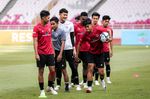 Suasana Gembira Latihan Timnas Indonesia U-17 Jelang Piala Dunia U-17 di Stadion Utama Gelora Bung Karno