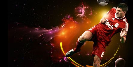 Stevie Heads The Ball