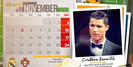 Cristiano Ronaldo Kalender Novem