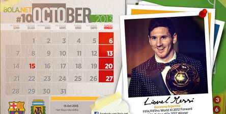 Messi Kalender Oktober 2013