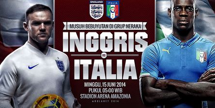 Inggris vs Italia