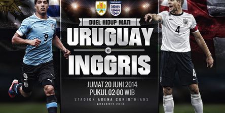 Uruguay vs Inggris