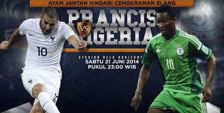 Prancis vs Nigeria