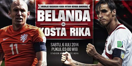 Belanda vs Kosta Rika