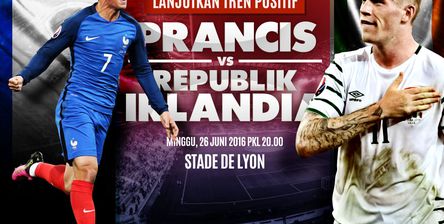 Prancis vs Republik Irlandia
