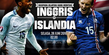 Inggris vs Islandia