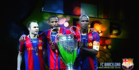 iniesta keita abidal 2011