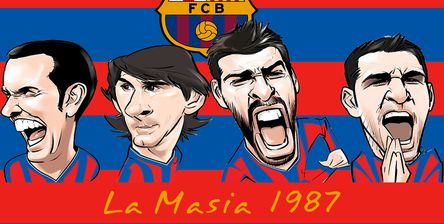 Pedro Messi Pique Fabregas