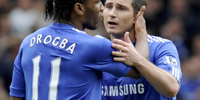 Lampard Bantah Konflik Dengan Drogba Lampard Bantah Konflik Dengan Drogba