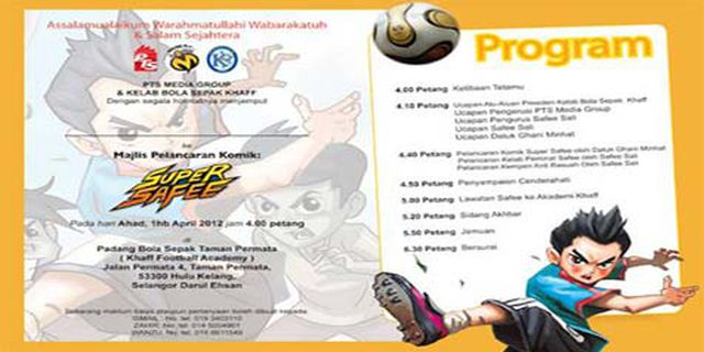 Tiru Kapten Tsubasa, Malaysia Luncurkan Komik Super Safee Tiru Kapten Tsubasa, Malaysia Luncurkan Komik Super Safee