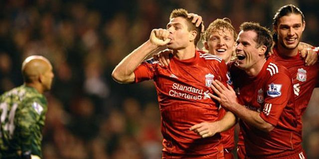 Gerrard, Pemain Terbaik Liverpool Bulan Maret Gerrard, Pemain Terbaik Liverpool Bulan Maret