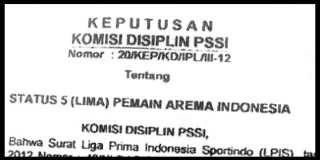 Komdis Putuskan 5 Penggawa Arema Bisa Tampil Lawan Persija Komdis Putuskan 5 Penggawa Arema Bisa Tampil Lawan Persija