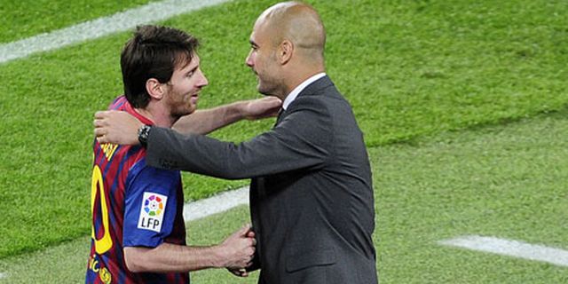 Messi: Peluk Pep Itu Ide Saya, Bukan Mascherano Messi: Peluk Pep Itu Ide Saya, Bukan Mascherano
