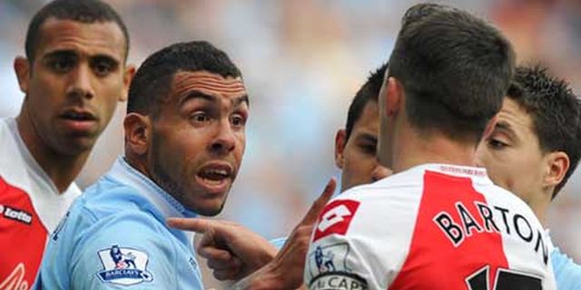 Barton Akui Diprovokasi Tevez Barton Akui Diprovokasi Tevez