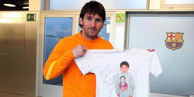 Messi Tanggung Biaya Pengobatan Bocah Cilik Maroko