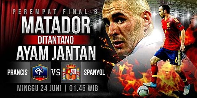 Line-up: Spanyol Versus Prancis Line-up: Spanyol Versus Prancis
