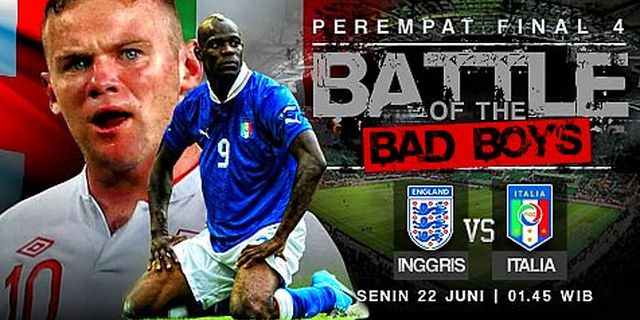 Line-up: Inggris vs Italia