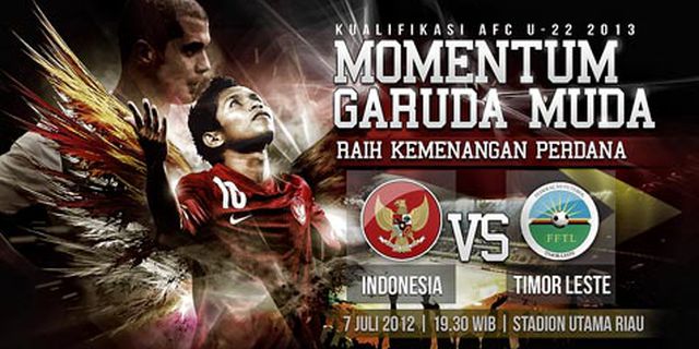 Starting Line Up Indonesia vs Timor Leste