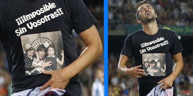Lepas Jersey, David Villa Didenda 3 Ribu Euro Lepas Jersey, David Villa Didenda 3 Ribu Euro