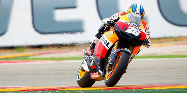 Hayden Tabrak Pembatas, Pedrosa Kuasai MotoGP Aragon