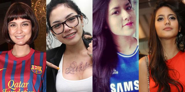 Selebritis Cantik Tanah Air Yang Juga Penggila Bola