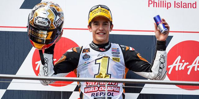 Gagal Musim Lalu, Marc Marquez Sukses Sabet Gelar Moto2 2012