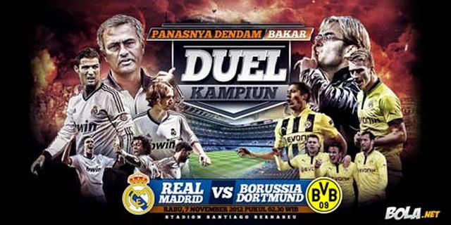 Data dan Fakta UCL Matchday 4: Real Madrid vs Dortmund Data dan Fakta UCL Matchday 4: Real Madrid vs Dortmund