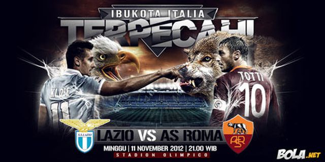 Data dan Fakta Serie A Giornata 12: Lazio vs Roma