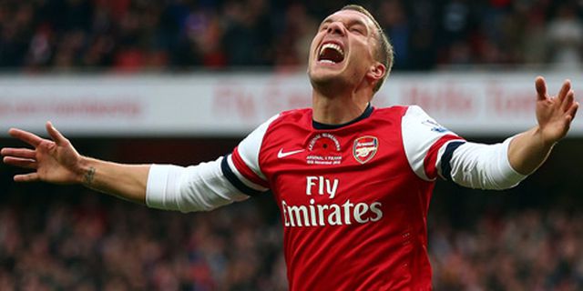 'Podolski Bisa Jadi Legenda di Arsenal'