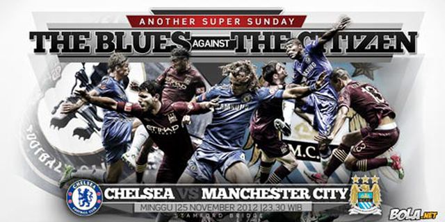 Data dan Fakta EPL Matchday 13: Chelsea vs ManCity