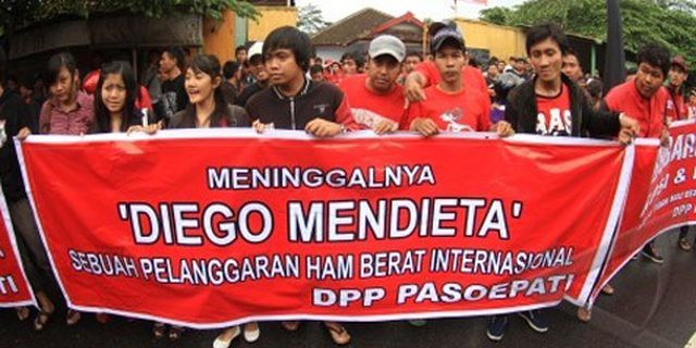 Pendukung Persis Gelar Aksi Keprihatinan Untuk Diego Mendieta