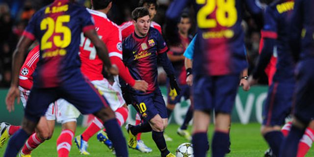 Review: Imbangi Barca, Benfica Turun Kasta