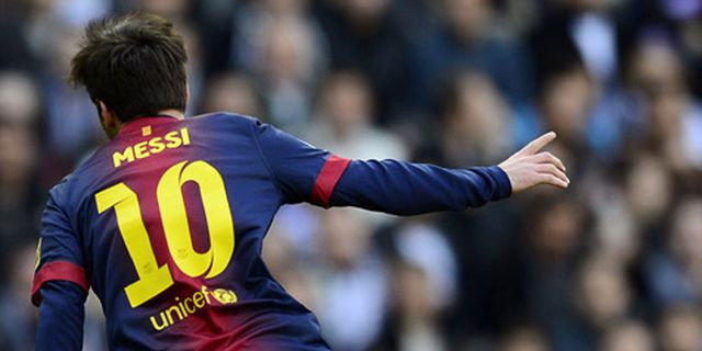 Messi Cetak Gol ke-50-nya Musim Ini di El Clasico
