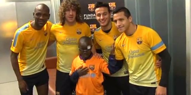 Barcelona dan Bocah Tunanetra Barcelona dan Bocah Tunanetra