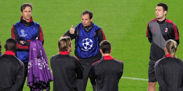 Allegri: Lawan Barca, Milan Butuh Keberuntungan