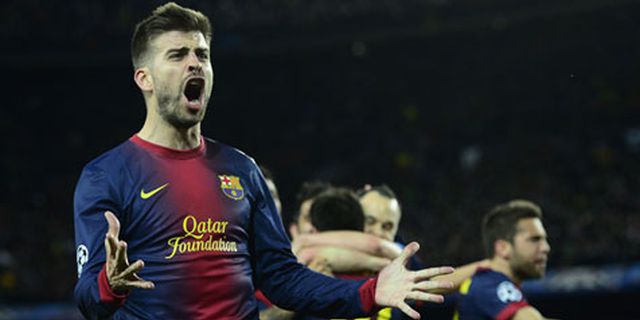 Pique: Barca Bermain Lebih Bagus Dari Milan