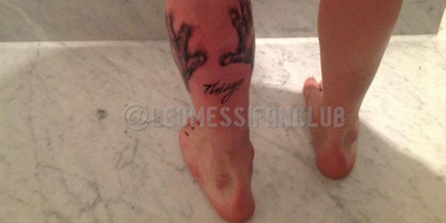 Ada Nama Thiago di Kaki Kiri Messi