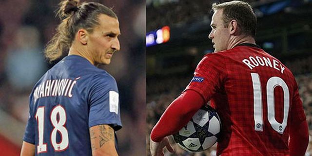 Zlatan Rayu Rooney Pilih PSG