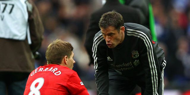 Gerrard Kecewa Tak Dampingi Carra di Laga Farewell Gerrard Kecewa Tak Dampingi Carra di Laga Farewell