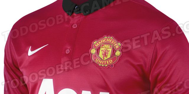 Detail Jersey: Manchester United Home 2013-2014